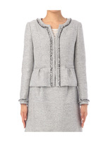 シャギー×ラメコード ツイードジャケット