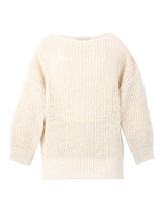 [L]異素材ざっくり編みニット