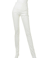 【SIMPLE】BACK ZIPカラーハイウエストPT 