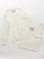 ウォッシャブルUVカラーニット　アンサンブル