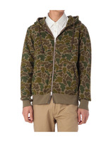 カモフラージュジップアップパーカー