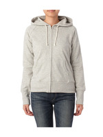 コットン裏毛ジップアップパーカー