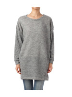 編地切り替えニットワンピース