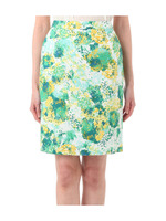 [L]フラワープリントタイトスカート