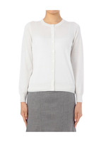 クルーネックニットカーディガン