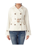 コットンツイルショート丈コート