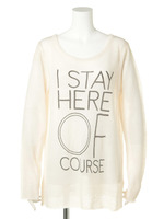 プリントニットチュニック