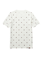 ボーラーハット総柄クルーネックTシャツ