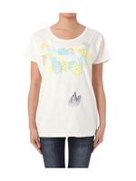 刺しゅうイラストオーバーTシャツ