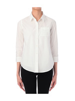 7分袖コットンシャツ