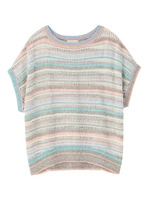 CROLLA グラデーションボーダーニットプルオーバー