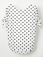 S/S DOT RIBBON TOP