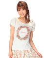 【Penderie】肩BIGリボンTシャツ