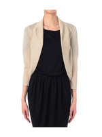 ギャザー衿ボレロ風カーディガン