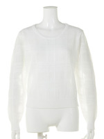 クリアチェックknit TOP