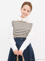 SHIRT BORDER KNIT PULLOVER