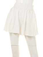 【FEMININE】シャーリングウエストキュロットPT