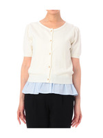 ショートカーディガン+切り替えタンクトップ