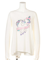 ユニコーンプリントTシャツ