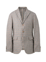 ヴィンテージリネンチェックジャケット