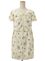 Oヴィンテージカメリアワンピ