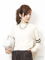 [Salon de Balcony]INTARSIA KNIT PULLOVER