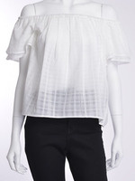 【BIJ】 ガーゼチェックオフショルBL