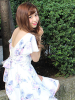 【WEB限定】バックリボンフラワーワンピース