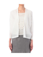 シースルーストライプ切り替えカーディガン