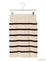 ボーダーセットアップスカート