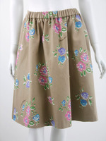 花柄ミドルスカート