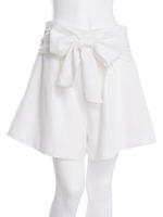 【CASUAL】ウエストリボンキュロットパンツ