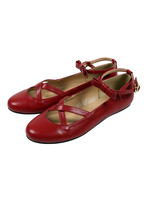 【Fi.n.t】トゥークロスストラップフラットシューズ