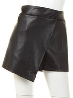 【Planet blue world】フェイクレザーラップスカート