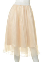 チュールロングスカート