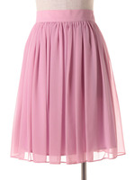 ミドルレングスシフォンスカート