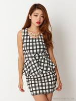 レトロチェックペプラムTN