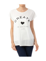 ロゴ刺しゅうフレンチカットソー