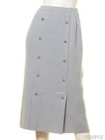 膝丈ニットスカート