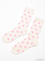 LOTTA HEART RIB SOCKS