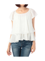 ティアードフリルブラウス