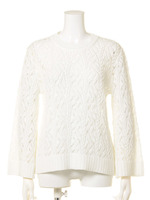 【BED＆BREAKFAST】Leaf　Pattern　Knit　Flaresleeve