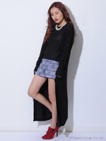 カットソーロングカーデ