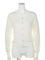 ビジューボタンカーディガン