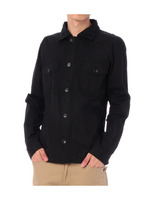 フラップポケットジップアップシャツ