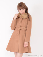 ベルト付Xラインコート