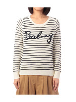 メッセージデザインボーダーニット