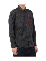 レオパード柄コットンシャツ