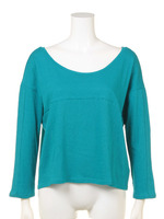 2トーンシンプルロングTシャツ