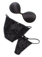 Candy　Color　ヌーブラセット（ヌーブラ・ショーツ・Tバック3点セット）